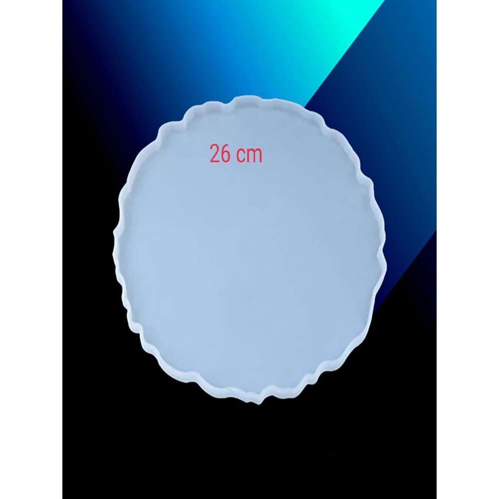 Epoksi Yuvarlak Tepsi Kalıbı 26 cm