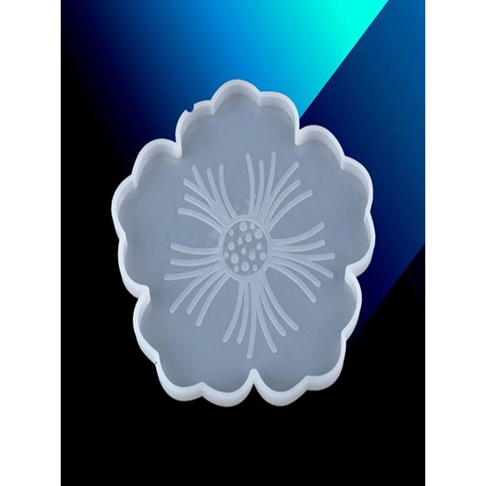 Çiçek Model Bardak Altlığı Kalıp 11 cm