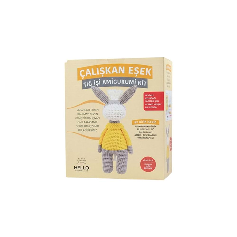 Çalışkan Eşşek Amigurumi Kit