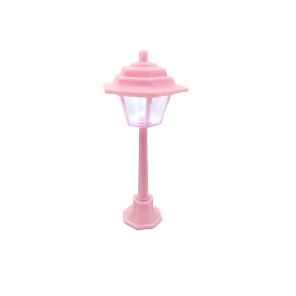 Sokak Lambası Teraryum Obje Pembe