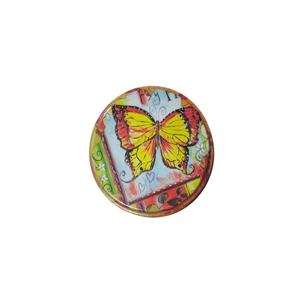3 cm Desenli Teneke Kutu