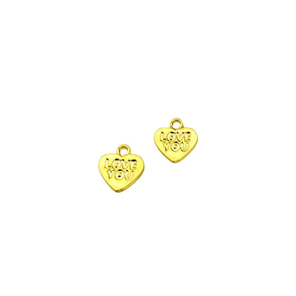 Love You Yazılı Gold