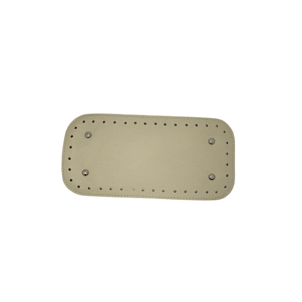 Deri Çanta Tabanı 25 cm - Krem