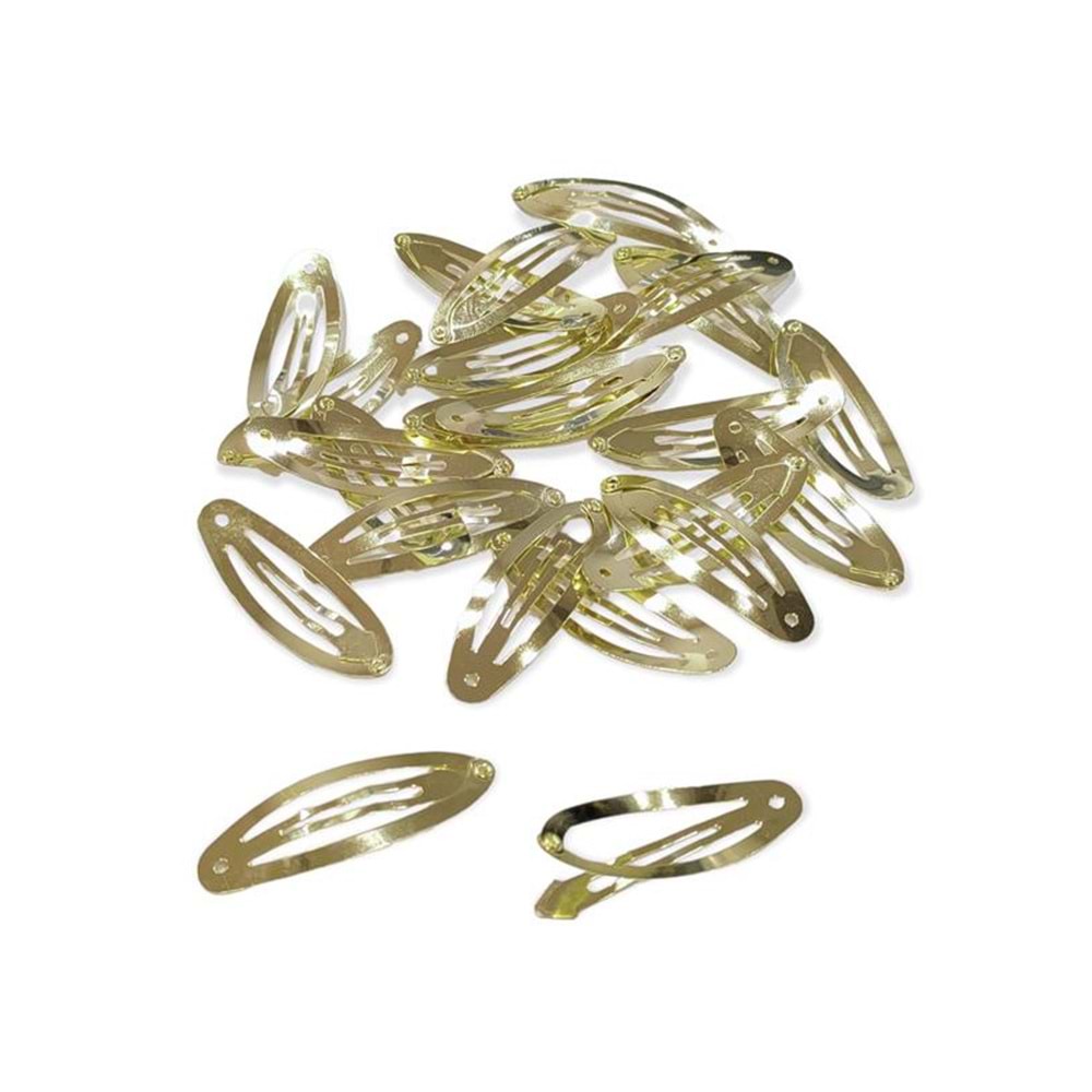 Çıt Çıt Toka 6 cm Gold