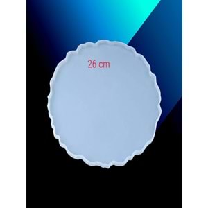 Epoksi Yuvarlak Tepsi Kalıbı 26 cm