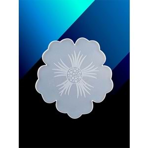 Çiçek Model Tepsi Silikon Kalıp 33 cm
