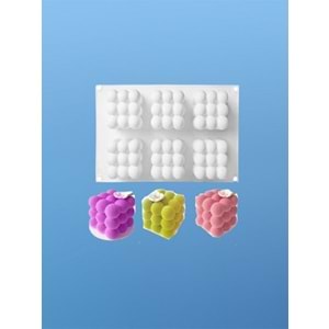 Büyük Bubble Mum Kalıbı 6 lı