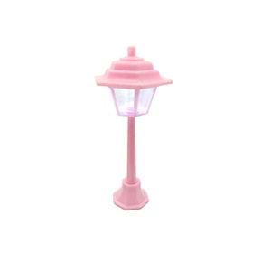Sokak Lambası Teraryum Obje Pembe