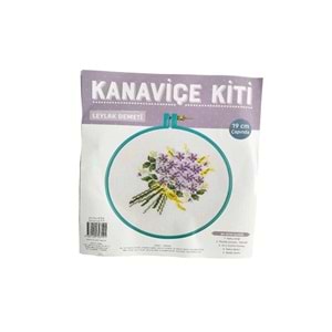 Tuva Kanaviçe Seti 19 cm - Leylak Demeti