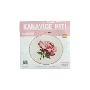 Tuva Kanaviçe Seti 24 cm - Katmerli Gül