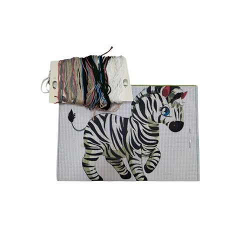 Zebra Desen Kanaviçe Kiti